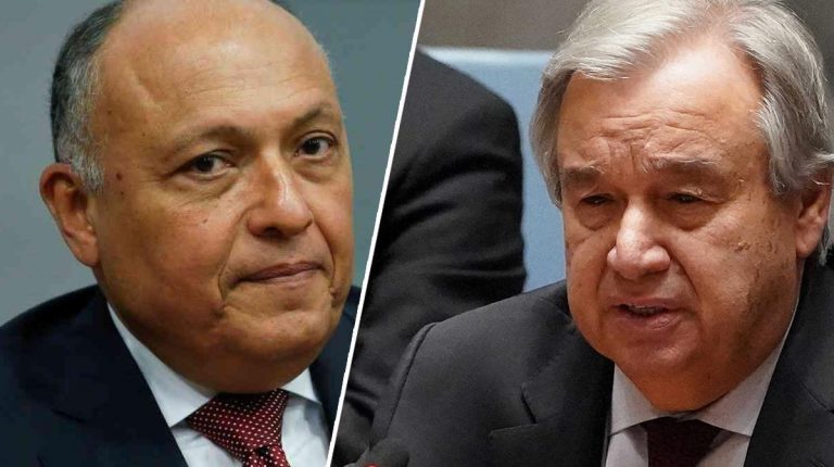 Egypt’s Shoukry, UN Secretary-General discuss Ethiopia’s Nile dam developments