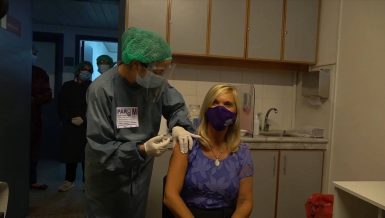 Uruguayan Vice President Beatriz Argimon received the first dose of China's CoronaVac vaccine
