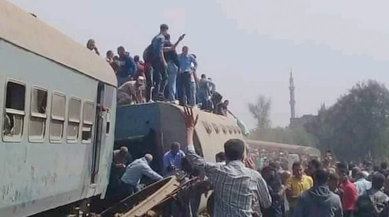 97 injured as train derails in Banha en route to Mansoura: Health Ministry