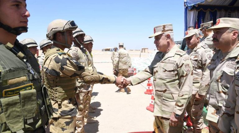 Egypt's Chief of Staff attends 'Al-Fateh-202' training by Southern Military Region