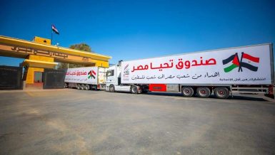 Egypt's Tahya Misr Fund dispatches 3rd humanitarian convoy to Gaza