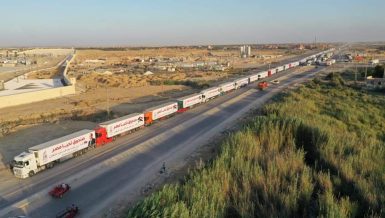 Egypt provides 130 trucks of aid to Palestinians