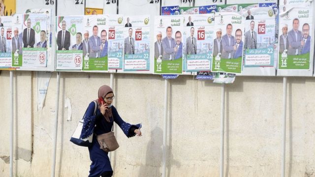 Algerian voters cast ballots in 1st parliamentary election since popular movement