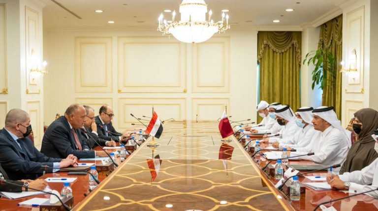 Shoukry in Qatar to discuss bilateral relations, regional issues