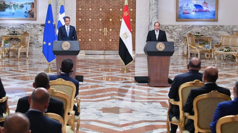 Egypt, Greece leaders discuss GERD. eastern Mediterranean developments