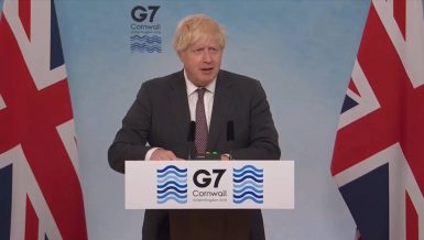 British Prime Minister Boris Johnson admitted that selfish and nationalistic approaches had marred the initial global response to the COVID-19 pandemic