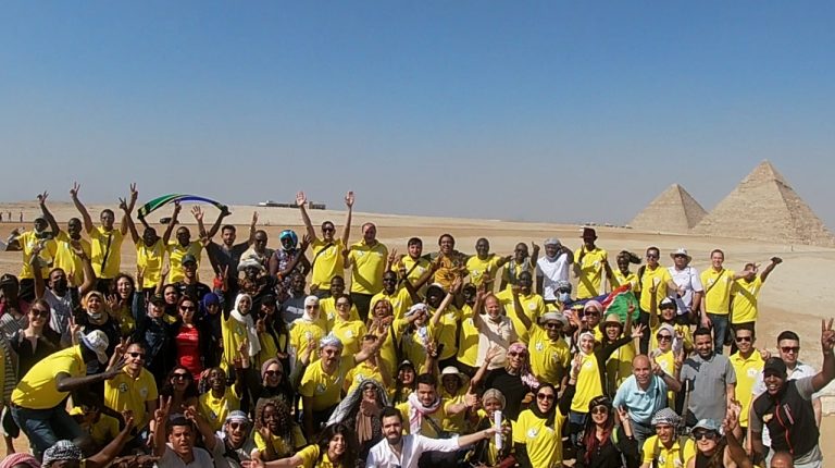 2nd Nasser Fellowship cohort visits Giza, Saqqara Pyramids