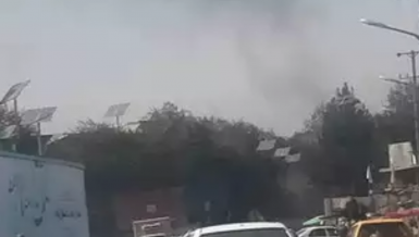 twin blasts gunfire heard in Kabul